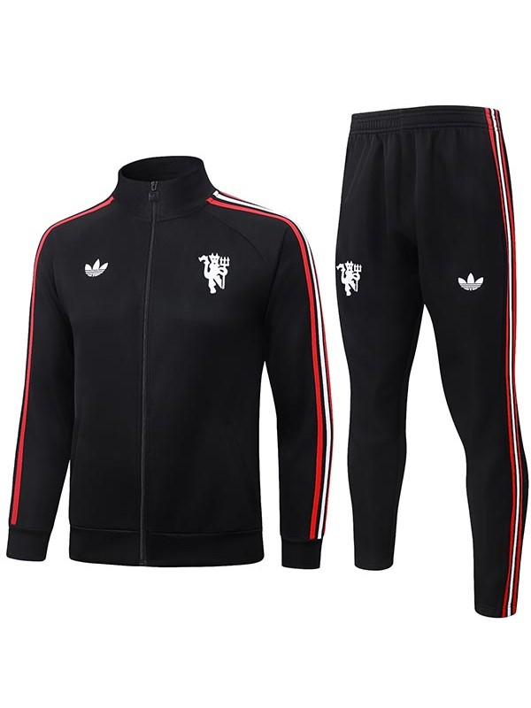 Manchester United jacket mens balck training tracksuit 2026-2027